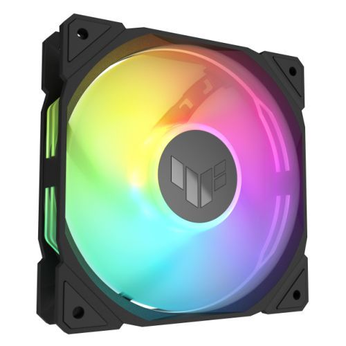 Asus TUF Gaming TR120 ARGB Reverse Blade 120mm PWM Case Fan, Hydraulic  Bearing, 28mm Frame, Double-layer LED Matrix Design, 2000 RPM, Black Asus TUF Gaming TR120 ARGB Reverse Blade 120mm PWM Case Fan, Hydraulic  Bearing, 28mm Frame, Double-layer LED Matrix Design, 2000 RPM, Black